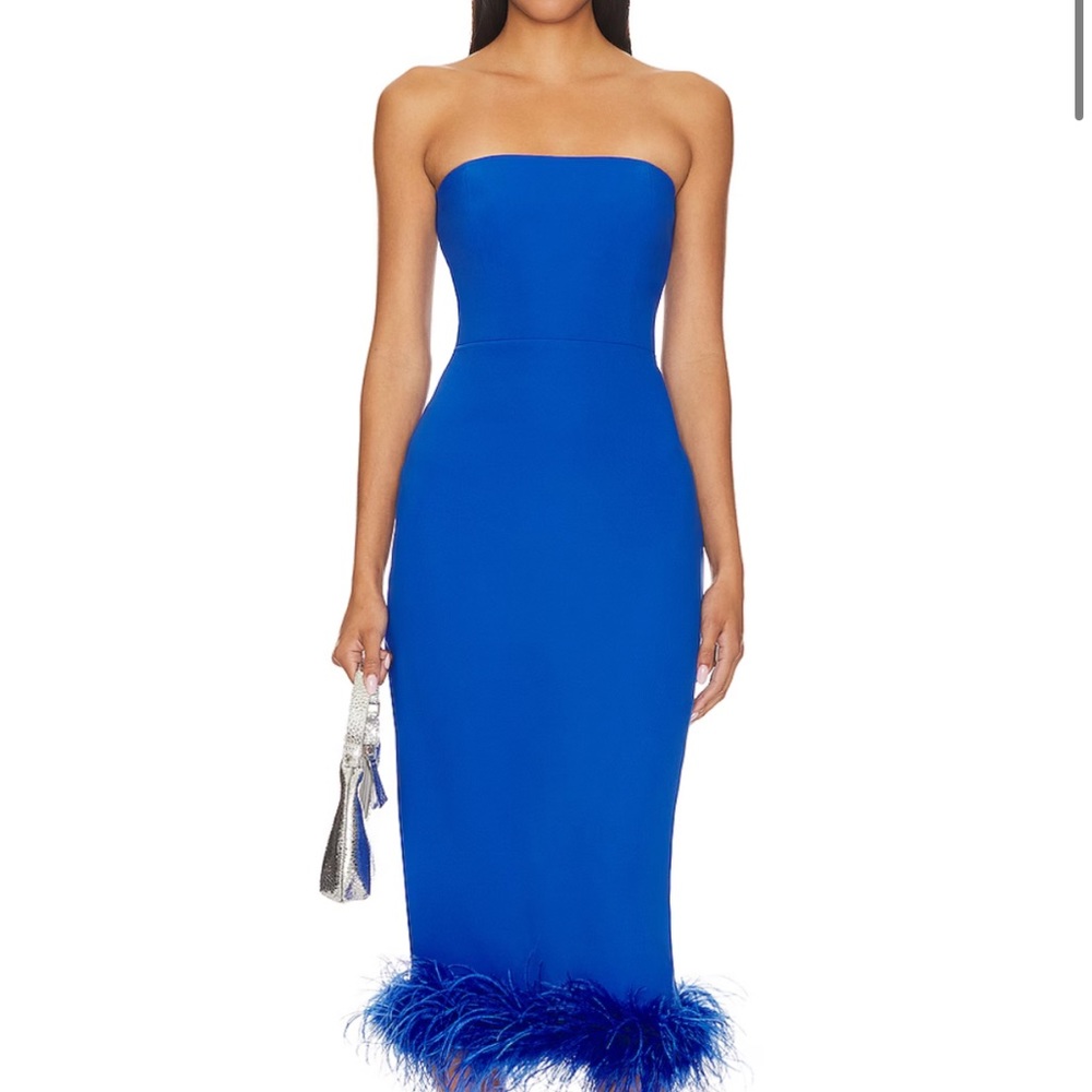 Amanda Uprichard feather dress